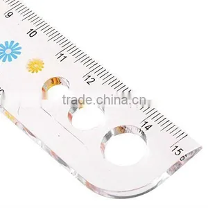 2012 Hot New Simple Round Corner Straight Acrylic Ruler thumbnail-1
