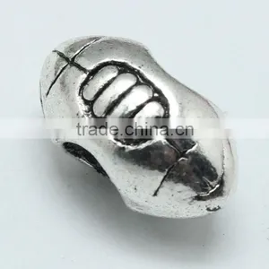 Lead Free Nickle Free Zinc Alloy Pdora Eyes Shape Jewelry Hole Beads for Bracelets and Necklaces thumbnail-5