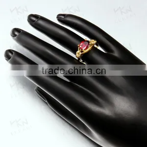 China Factory Wholesale Directly Low Price 2015 New Design Indian Emerald Stone Ring thumbnail-5
