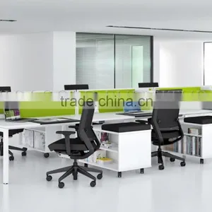 Modern 6 Person Office Workstation Partition With Metal Leg ( SZ-WS049-1) thumbnail-4