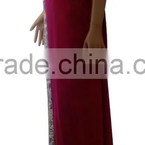 2016 Latest Fashion Beautiful Islamic Abaya, Short Sleeve Women Dubai Abaya thumbnail-4