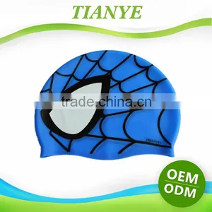 Cartoon Swimming Cap, Printing Silicone Swimming Cap For Kid thumbnail-1