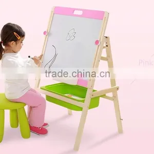 Child Toys Learning and Teaching Educational Erasable Magnetic Drawing Board Wooden Blackboard Magnetic Blackboard Drawing Board thumbnail-3