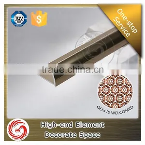 2016 Hot Sale Flexible Chrome Round Aluminum Ceramic Edge Tile Trim thumbnail-1