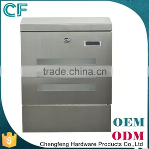 Superior Quality 100% Raw Material Wall Mounting 304 Diamond Plate Mailbox thumbnail-1