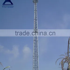 Good Service Galvanized Self Supporting Tower Telecom Pole thumbnail-5