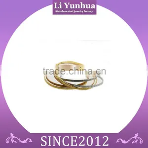 Cheap Price New Design Plain Wire New Style Stainless Steel Bangles thumbnail-1