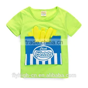 High Quality Cute Design Custom Cotton Children t Shirt,kids t Shirt thumbnail-2