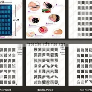 Konad Design Stamp Image Plate A-Z Series XL Medium Size Stamp Stamping Image Konad Plate Print Nail Art Large BIG Template DIY thumbnail-1