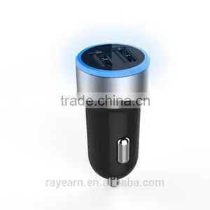 24W 4.8A Universal Dual USB Car Charger Safely Charges 2 Devices at Same Time During Long Car Rides - Works With Most Phone thumbnail-1