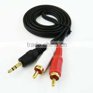 High Quality 1 to 2RCA Spliter Cable for Mobilephone/soundbox/computer/game Player /TV/DVD Player thumbnail-4