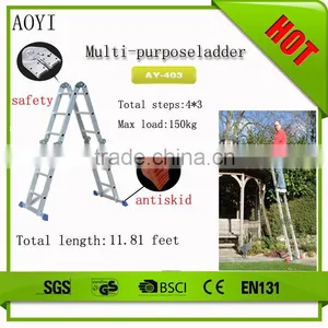 YK EN131 Hot Selling Factory Direct Supplier Household Aluminium Folding Step Ladders on Sale thumbnail-2