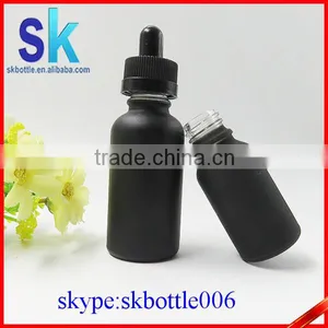 Black Frosted 30ml Glass Dropper Bottle for Smoke Oil Supplier's Choice thumbnail-1