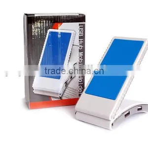 New Arrival Multifunction Foldable Smartphone Holder 4 Ports USB Hub thumbnail-2