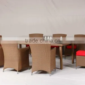 Granco KAL095 9 Pcs Outdoor Wicker Dining Set thumbnail-1