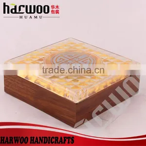 Custom Design Cheap Gloss Lacquered Printed Mdf Wood Gift Box thumbnail-2