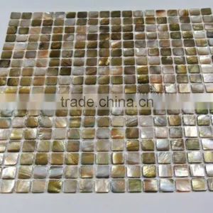 2016 Precious Natural Brown Lip Sea Mother of Pearl Mosaic Tile,bathroom Tile,backsplash Tile thumbnail-2