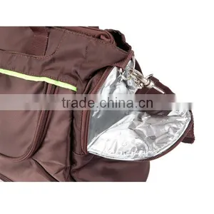 Durable Waterproof Mummy Tote Diaper Bag With Food Compartment thumbnail-5