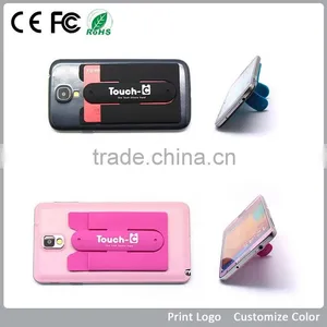 Cell Phone Credit Card Holder, Silicone Mobile Phone Card Holder for Beautiful Ladies Mobile Phone thumbnail-1