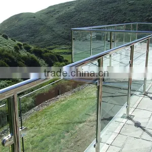 Stainless Steel Handrail Balustrade Post Glass Deck Railing Systems thumbnail-2