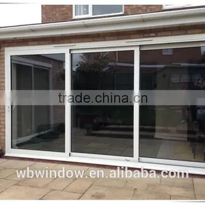 Big Size 3 Panel Pvc Sliding Triple Glass Doors thumbnail-3