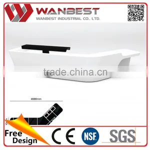 School Standard Size Reception Desk Showroom Counter Designs thumbnail-1