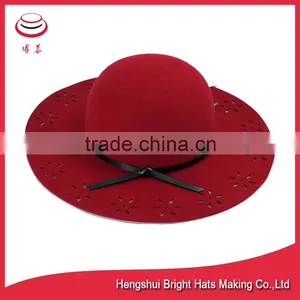 2016 Spring Wool Felt Floppy Hat For Women thumbnail-2