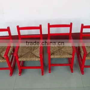 Chinese Style Red Outdoor Rocking Chair thumbnail-2
