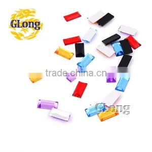 5*10mm Acrylic Flat Back Rectangular Mix Color Bling Rhinestone&Crystal For Stylish Bags Garment Shoes #GY014-10(Mix-s) thumbnail-1