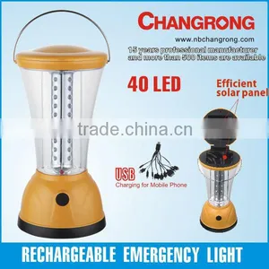 Rechargeable Portable Led Lantern With Solar Panel thumbnail-1