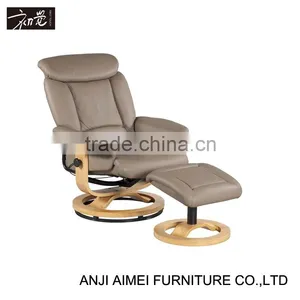 First Touch Hottest Recliner With Round Wooden Base AM-003B thumbnail-1