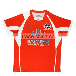 Small MOQ Rugby Shirt , Dry Fit Custom Rugby League Jersey , Sublimated Rugby Shirt thumbnail-1