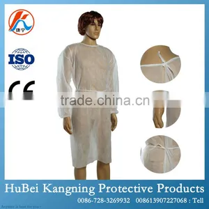 2015 Latest Custom Non Woven Disposable Hospital Robe thumbnail-1