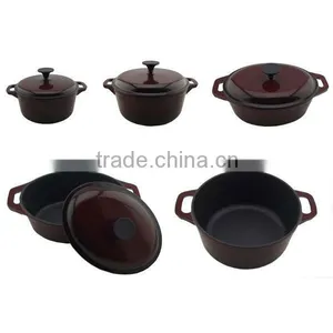 Cast Iron Pot With Enamel Coating thumbnail-1