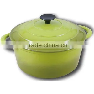 Enamel Cast Iron Round Cocotte thumbnail-1