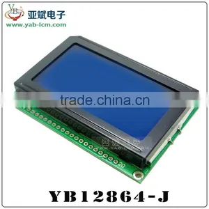 12864 Lcd Module Lcd Panel 128X64 With Backlight Blue Yellow-green Gray thumbnail-2