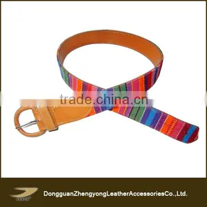 Multicolor Ethnic Belt,peruvian Handmade Embroidered Belts Customized thumbnail-1