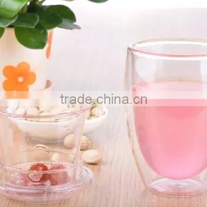 200ml Borilsilicate Handblown Double Wall Glass Cup thumbnail-1