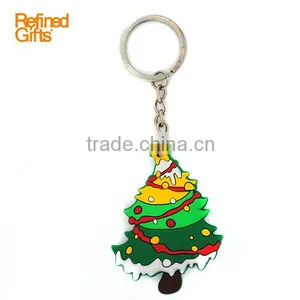 Christmas Tree Silicone/pvc Rubber PVC Star War Key Rings Key Ring for Wholesales thumbnail-1