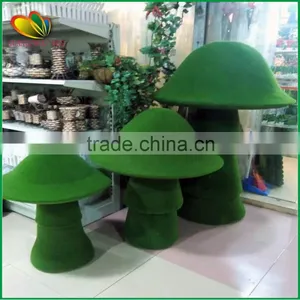 Garden Decoration Artificial Grass Mushroom Flocking Craft Topiary Mushroom Quality Choice thumbnail-1
