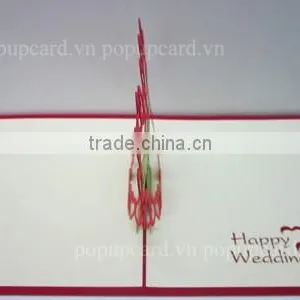 New Wedding (heat Gate) Greeting Pop up Card thumbnail-2