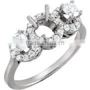 Semi-Mount Engagement Ring For 5 Mm Round Mount233 thumbnail-1