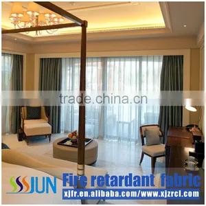 2015 High Quanlity 100% Polyester Inherently Flame Retardant Window Sheer Curtain thumbnail-1