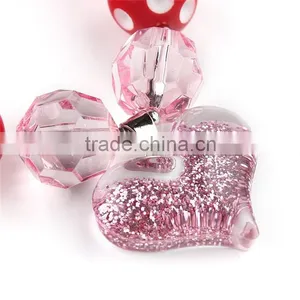 Fashion Children Coral Beads Necklace Jewelry Set Baby Girls Big Bow Styles African Beads Jewelry Sets thumbnail-5