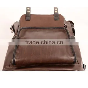2016 New Arrival Fashion Design Cheap PU Backpack Bags From Guangzhou Factory thumbnail-4
