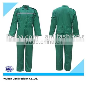Cheap Safety Cotton Coverall With Reflctive Tapes thumbnail-1