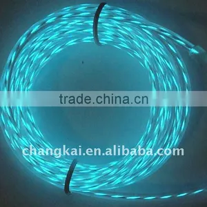 3.2mm High Brightness Transparent Blue EL Chasing Wire thumbnail-1