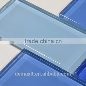 Interior Design Clear Waving Red Crystal Glass Mosaic thumbnail-3