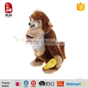 Wholesale Electronic Stuffed Animal Kids Plush Toys Monkey With Banana thumbnail-2