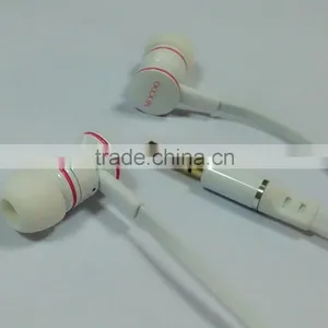 Wired Free Sample Earbuds White Stereo Earphones Headphone With Mic for Mp3 Player thumbnail-2